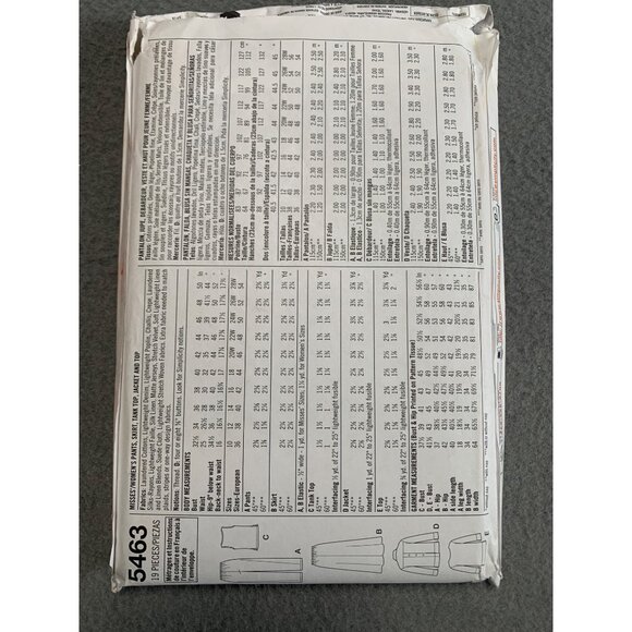 Simplicity Dress Shirt Skirt Jacket Pattern 5463 Women's Apparel Sizes 10-18 - u - Picture 2 of 2